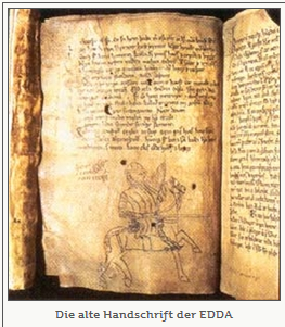 alte handschrift EDDA